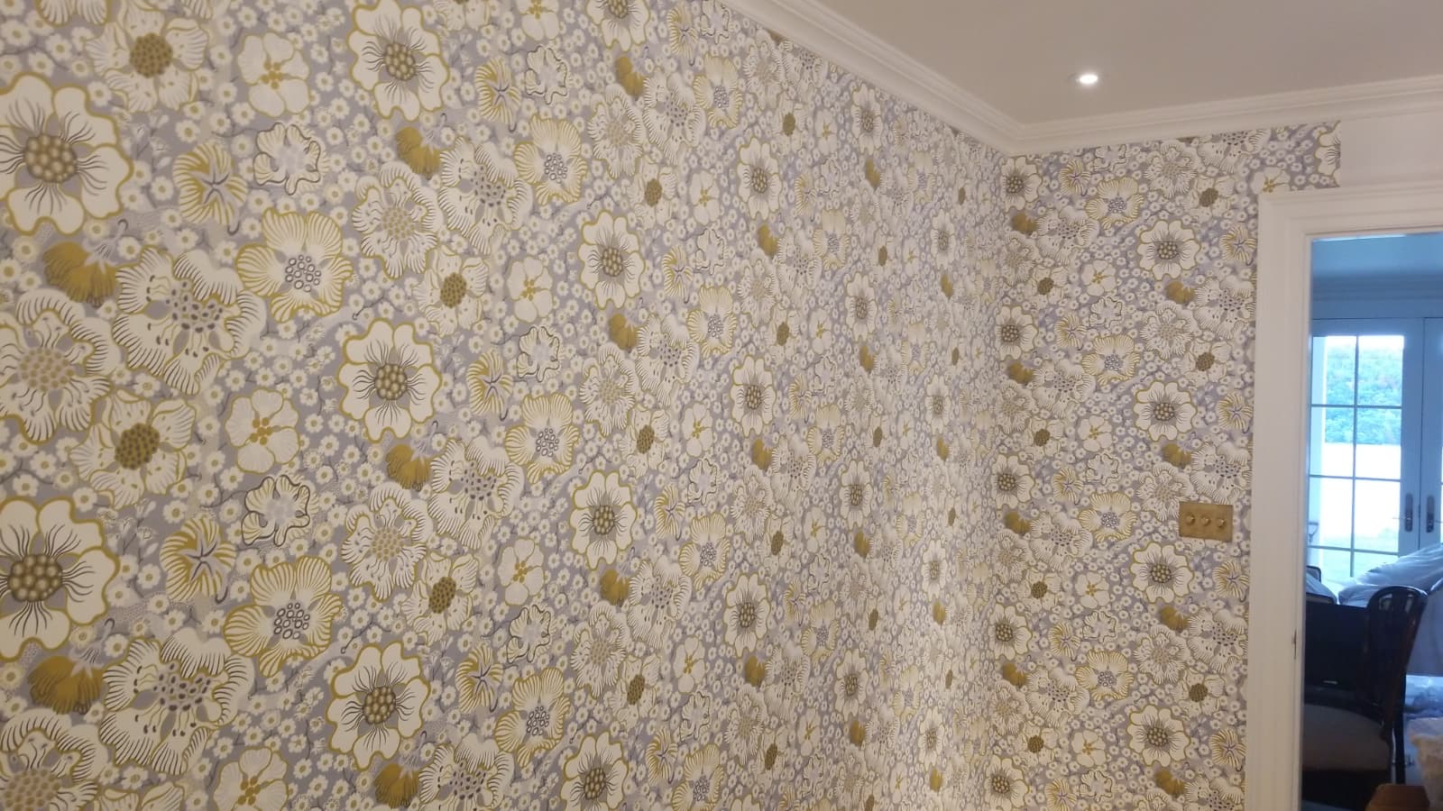 Floral Wallpaper Installation Project