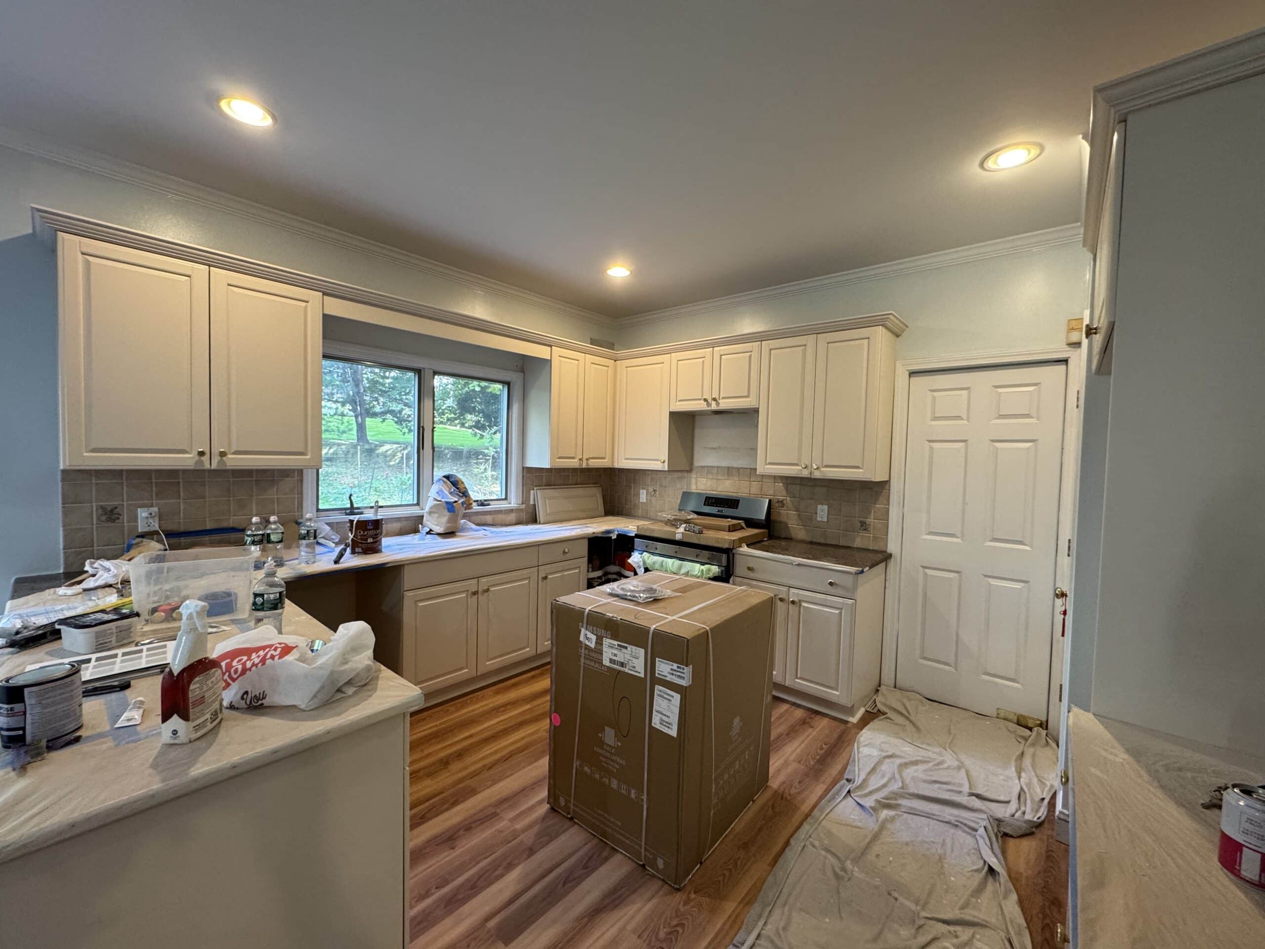 Modern kitchen renovation in Westchester