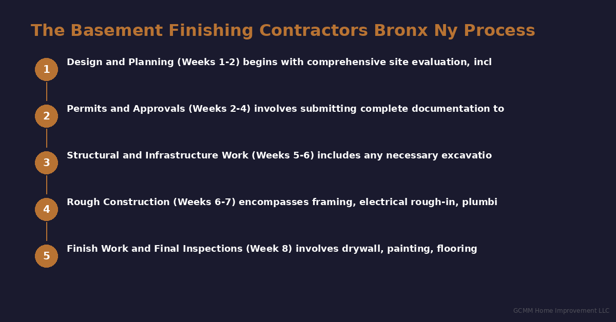basement-finishing-contractors-bronx-ny-process - GCMM Home Improvement