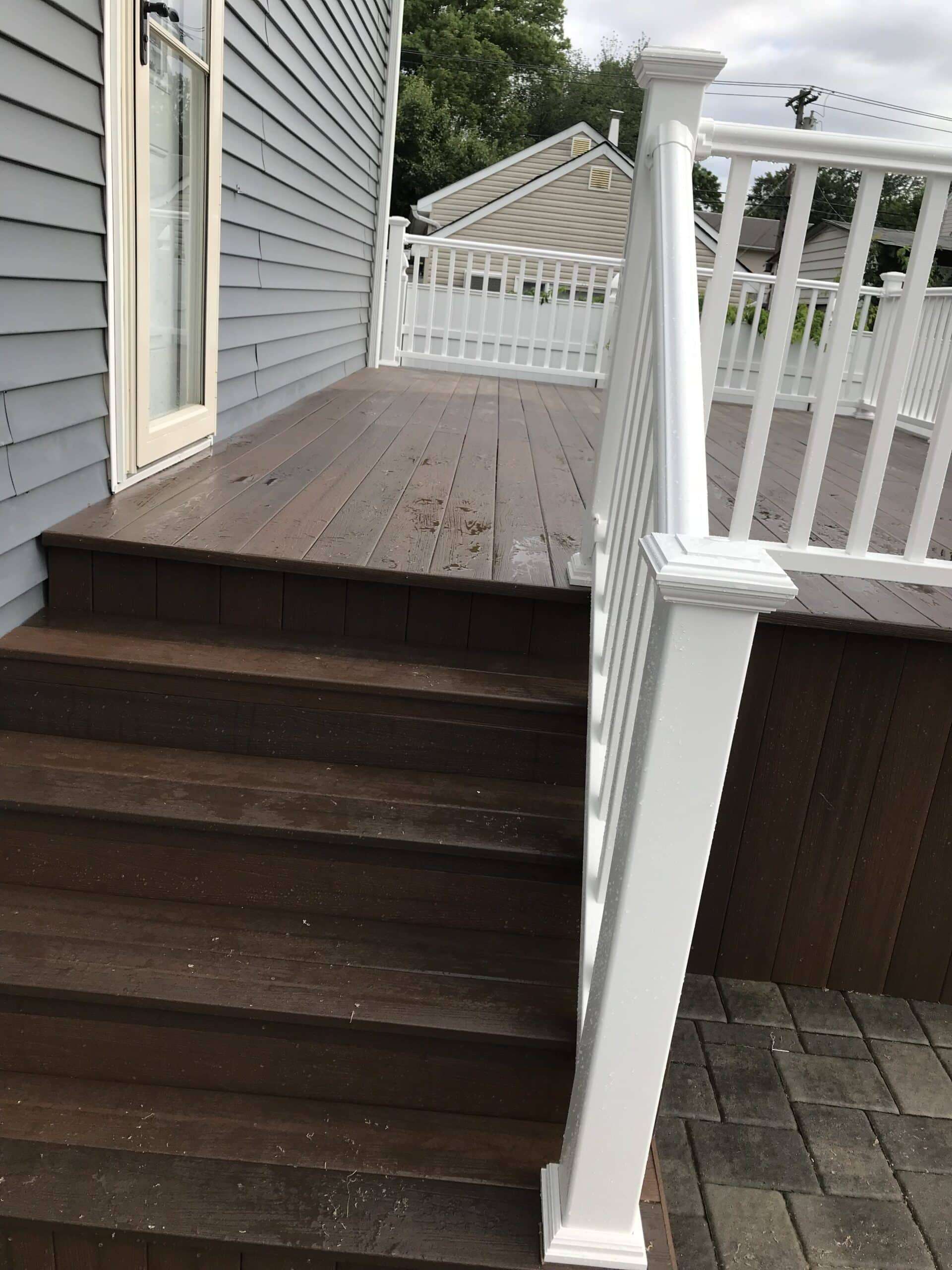Ground-level deck in New Rochelle