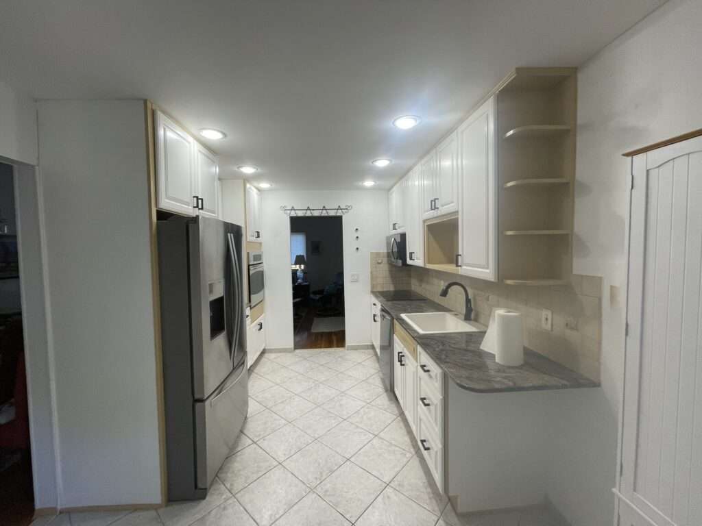 kitchen renovation before and after