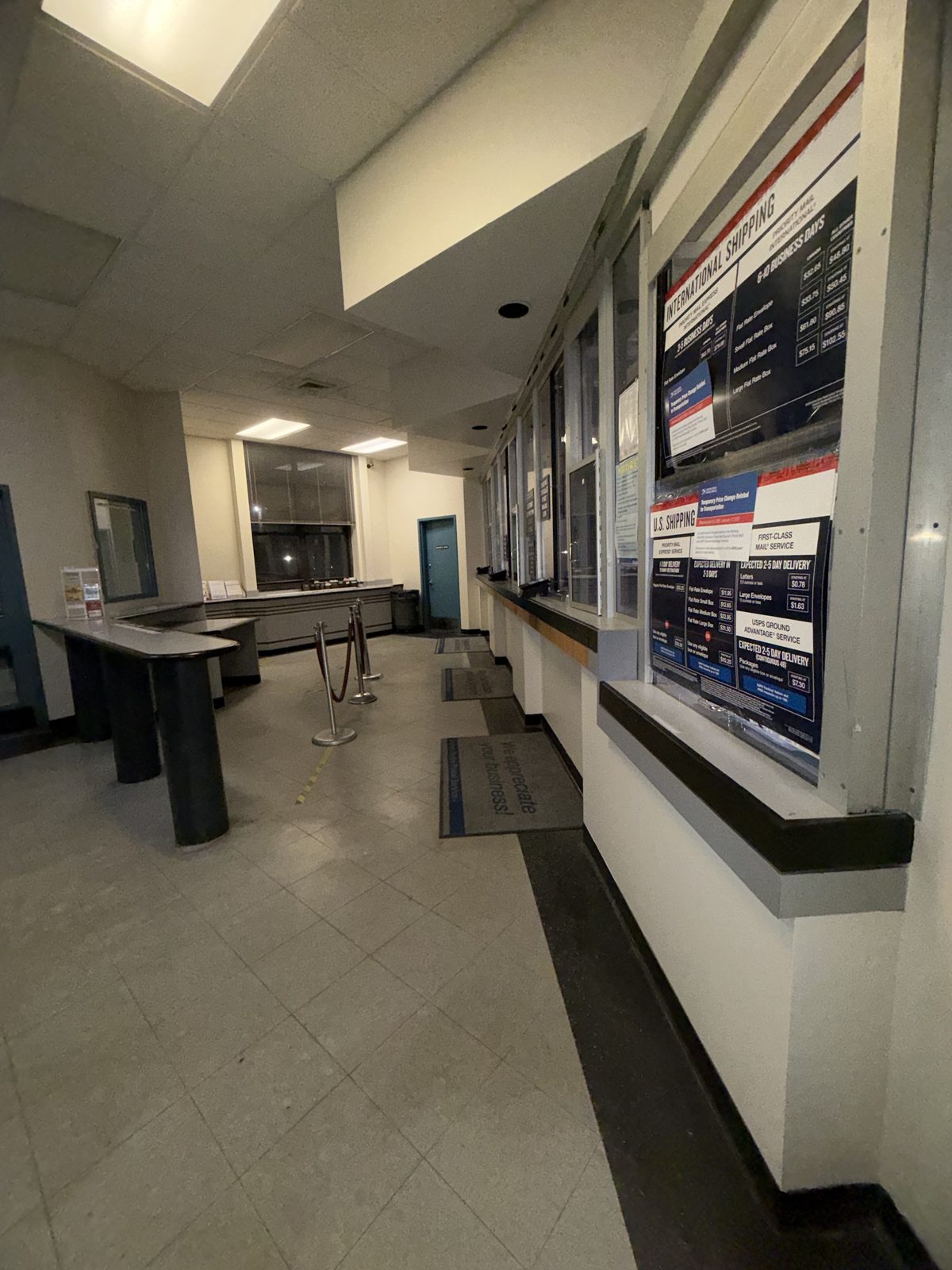 Repainted post office interior in Mount Vernon NY